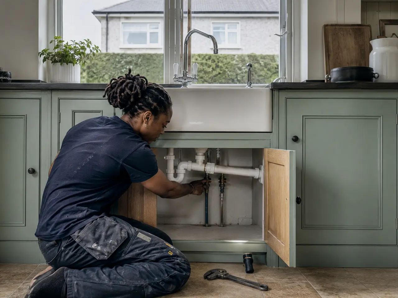Plumber at work in Kildare