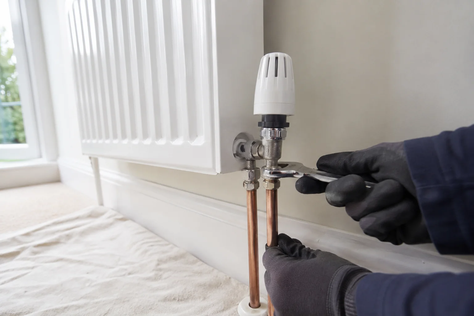 Radiator and heating pipework being replaced in Carlow