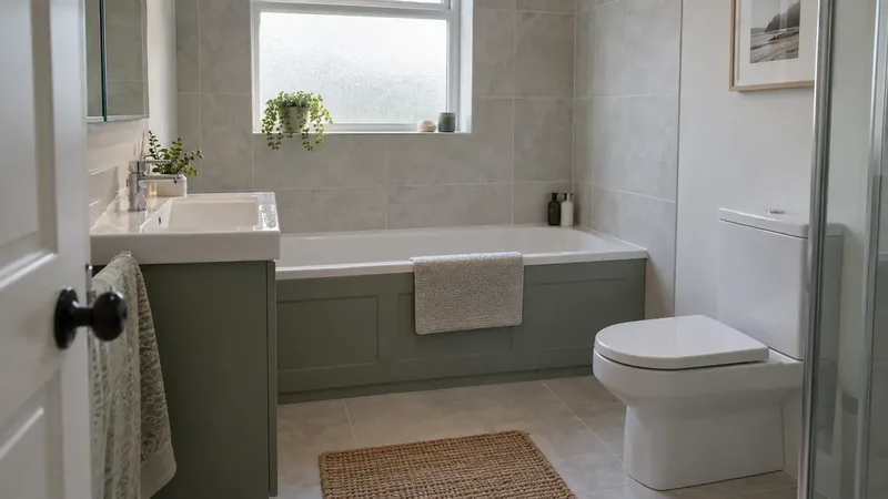A finished bathroom in an Irish home