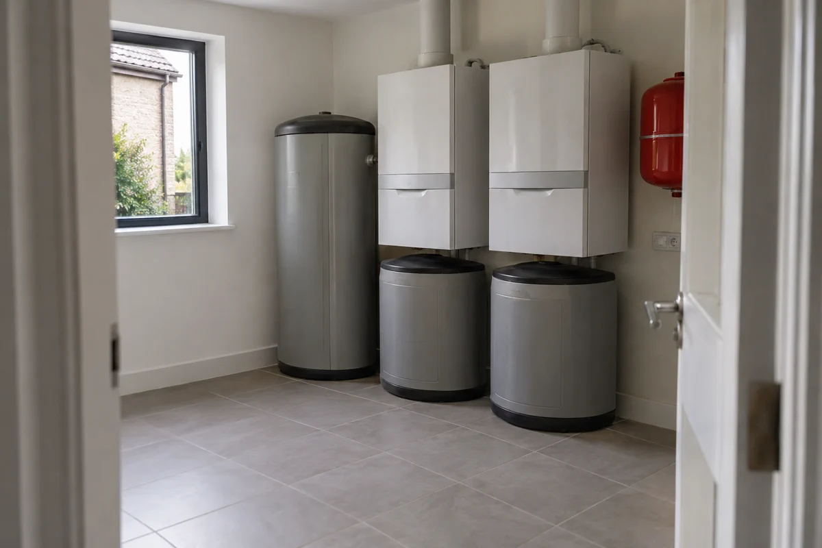 A commercial plumbing in an Irish home