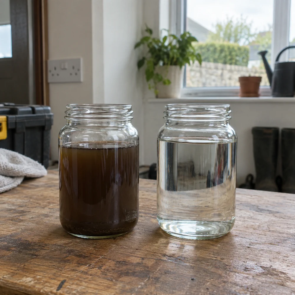 A power flushing in an Irish home